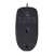 Logitech M100 Wired Optical Mouse, Black, bottom view