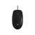 Top view of Logitech M100 wired optical mouse in black