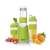 Camry CR 4069 green personal blender with two bottles, smoothie recipe and ingredients
