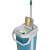Bewello Easy Squeeze Mop Set with microfiber pad and bucket, turquoise