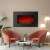 Bewello BW2022 electric wall fireplace in a living room setting