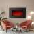 Bewello BW2022 electric wall fireplace in a living room setting
