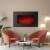 Bewello BW2022 electric wall fireplace in a living room setting