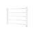 Bewello electric heated towel rail, white, 5 bars, wall mounted, bathroom