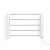Bewello electric heated towel rail, white, 5 bars, wall mounted, bathroom