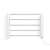 Bewello electric heated towel rail, white, 5 bars, wall mounted, bathroom