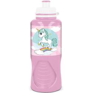 Bidon plastikowy z jednorożcem, 400ml, różowy - Nośnik żywności i napojów