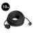 Delight 10 meter Black Extension Cord - Heavy Duty Power Cable