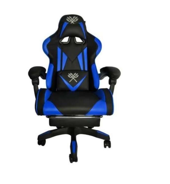 Nonbrand zoco body fit s13 gamer szék, lábtartó, fekete/kék