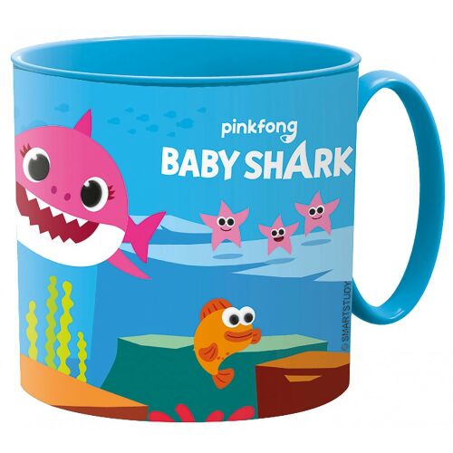 Kubek Pinkfong Baby Shark Splashy micro, niebieski plastikowy kubek