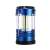 Kék kemping lámpa beépített LED-es fényforrással, napelemmel vagy USB-vel tölthető, ideális kempingezéshez, túrázáshoz és vészhelyzetekhez