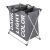 3-compartment laundry sorter with foldable frame.