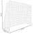Springos XXL Összecsukható Focikapu, 210x150 cm, fehér, méretek