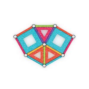 Jucărie magnetică de construcție Geomag Glitter, construirea unei forme geometrice - Geomag