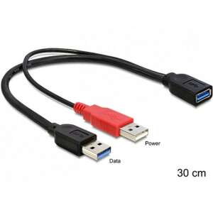 Delock USB 3.0-A Buchse auf USB 3.0-A Stecker und USB 2.0-A Stecker Kabel, 30 cm - Delock USB-Kabel
