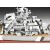 A Revell 1/700 Bismarck csatahajó modellkészlet felépítményének részletes nézete