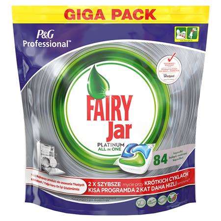 Fairy Jar Platinum All in One Geschirrspültabs, 84 Stück, Giga Pack