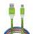 Cablu microUSB Delight, verde, 1 metru, transfer de date și încărcare