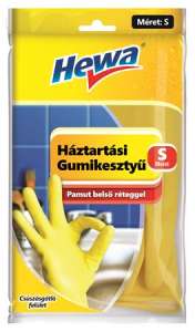 Manusi uz casnic, Hewa, Latex, S, Galben (He8571037080)