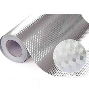 Autocolant din aluminiu rezistent la ulei de bucătărie - 61 x 300 cm