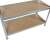 Top view of the MT Malatec metal shelf, 150x75x30 cm, 4 shelves, steel frame, maximum 700 kg