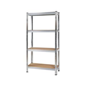 MT Malatec 4-Tier Metal Shelving Unit 150x75x30 cm, 700 kg Capacity - Malatec