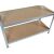 MT Malatec metal shelving unit, two-shelf configuration
