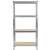 MT Malatec metal shelf, 150x75x30 cm, 4 shelves, steel frame, maximum 700 kg
