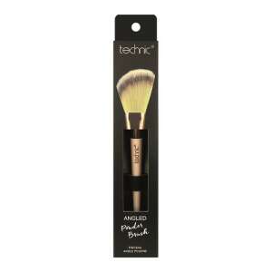 Technic Angled Powder Brush, schräger Make-up-Pinsel zum Auftragen von Puder, Rouge, Bronzer, Highlighter, Kontur und Foundation - Make-up-Pinsel & Bürste