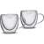 Set mit 2 Lamart LT9025 Doppelwandigen Glasbechern, 75 ml, klar, von Pierre Lamart