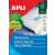 APLI Eco-Labels white labels, A4 sheet, 100 labels, compatible with inkjet and laser printers