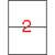 APLI white labels, 2 labels per sheet, A4 size