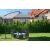 Funfit Premium Tiltable Garden Parasol with Steel Frame and Crank 3.5m #grey 127420072