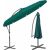 Funfit umbrelă de grădină înclinabilă premium cu cadru din oțel și manivelă 3,5m #verde 58905811