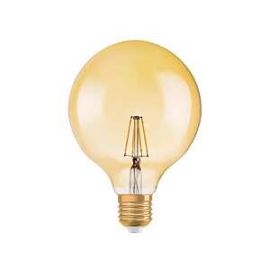 OSRAM Vintage Globe 125 E27 LED žiarovka na bielom pozadí - Lampy&osvetlenie