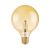 Close-up of OSRAM Vintage Globe 125 E27 LED filament bulb