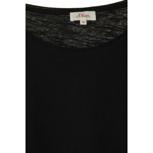 s. Oliver tricou negru cu mânecă lungă pentru femei – 36 128089085 - Îmbrăcăminte pentru femei