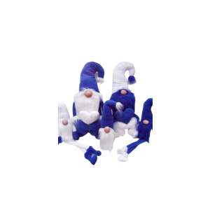 5 db-os kék és fehér manó szett, karácsonyi dekoráció - Nonbrand Karácsonyi dekoráció