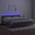 vidaXL világosszürke bársony rugós és LED-es ágy matraccal 200x200 cm 58921240}