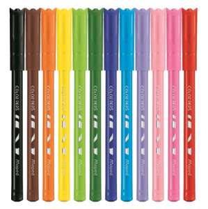 Set of 12 Maped Color'Peps Ocean washable markers, 2 mm tip - Marker