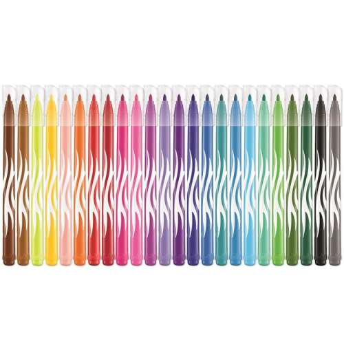MAPED Felt-tip Pen Set, 2.8 mm, washable, MAPED "Color`Peps Jungle", 24 different colors