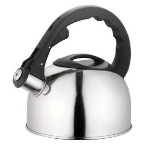 Lamart Lumier 2L stainless steel kettle with black handle - Teapot