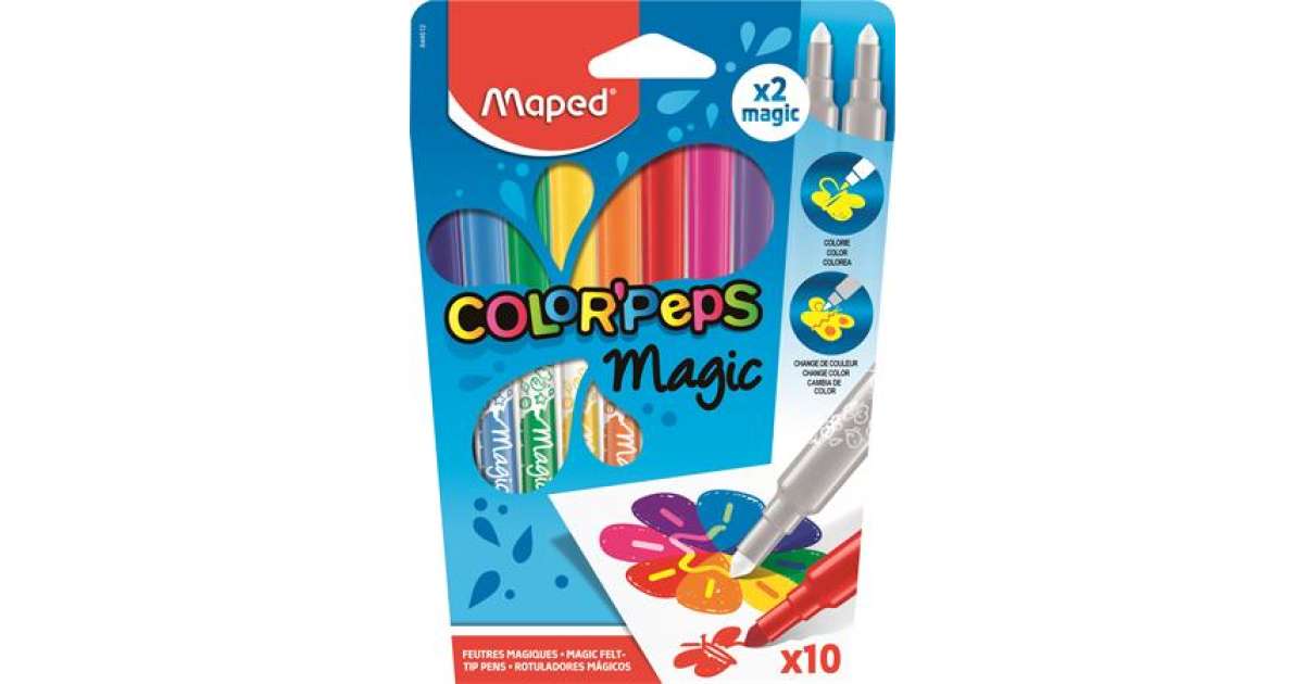 Maped Marcadores Rotuladores Mágicos ColorPeps 10 Colores – Be To