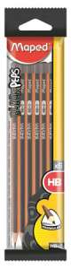Set de creioane grafit triunghiulare Maped, HB #black (6 bucăți) 31570241 Creioane grafit