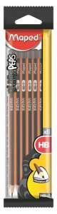 MAPED Graphite pencil set, HB, triangular, MAPED, black