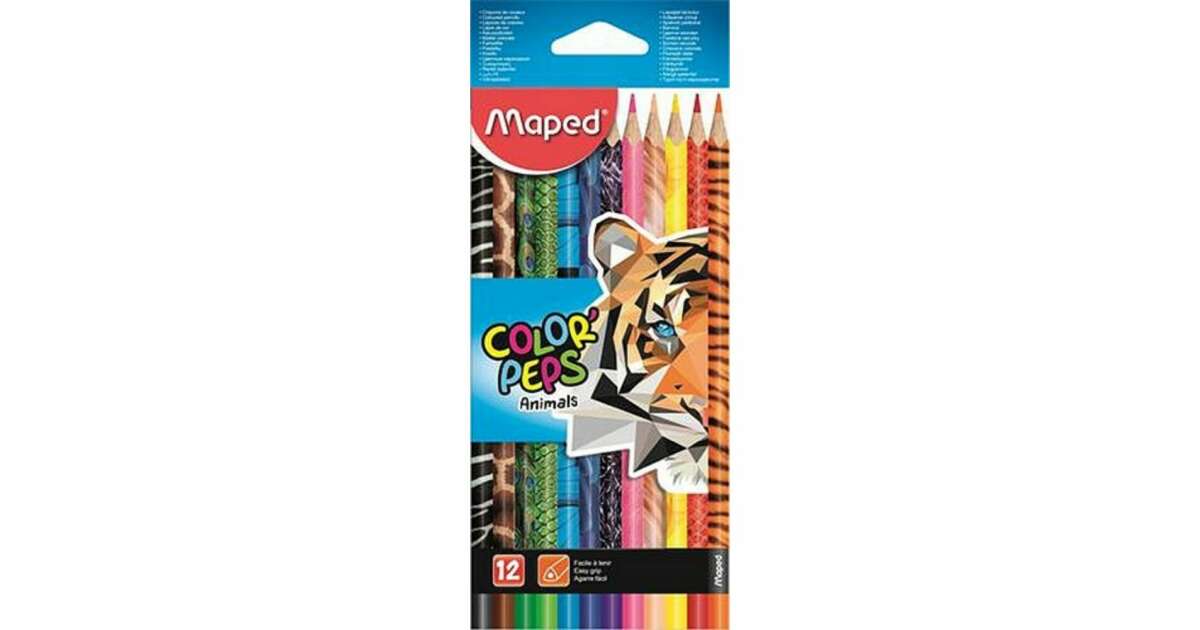 Color'Peps My First Jumbo Triangular Colored Pencils, Pack of 12