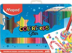 MAPED Color`Peps Star 48 színes ceruza fém dobozban - Maped