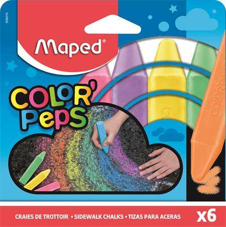 MAPED Asphaltkreide, MAPED "Color`Peps", 6 verschiedene Farben 31570458