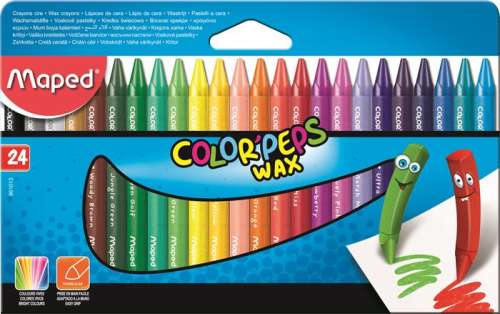 Maped Color Peps Peps Wax Grease Crayon 24pcs
