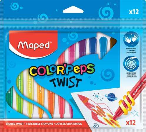 Maped Color Peps Skladacie mastné pastelky 12ks